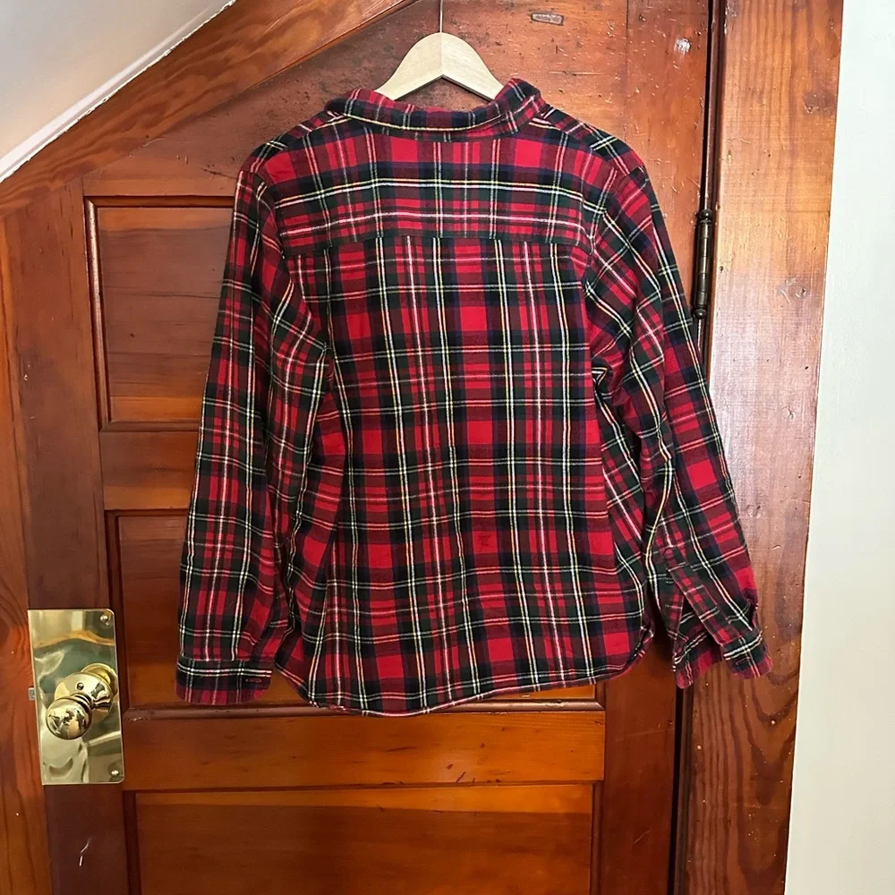L. L. Bean Red Plaid Flannel - Picture 3 of 3